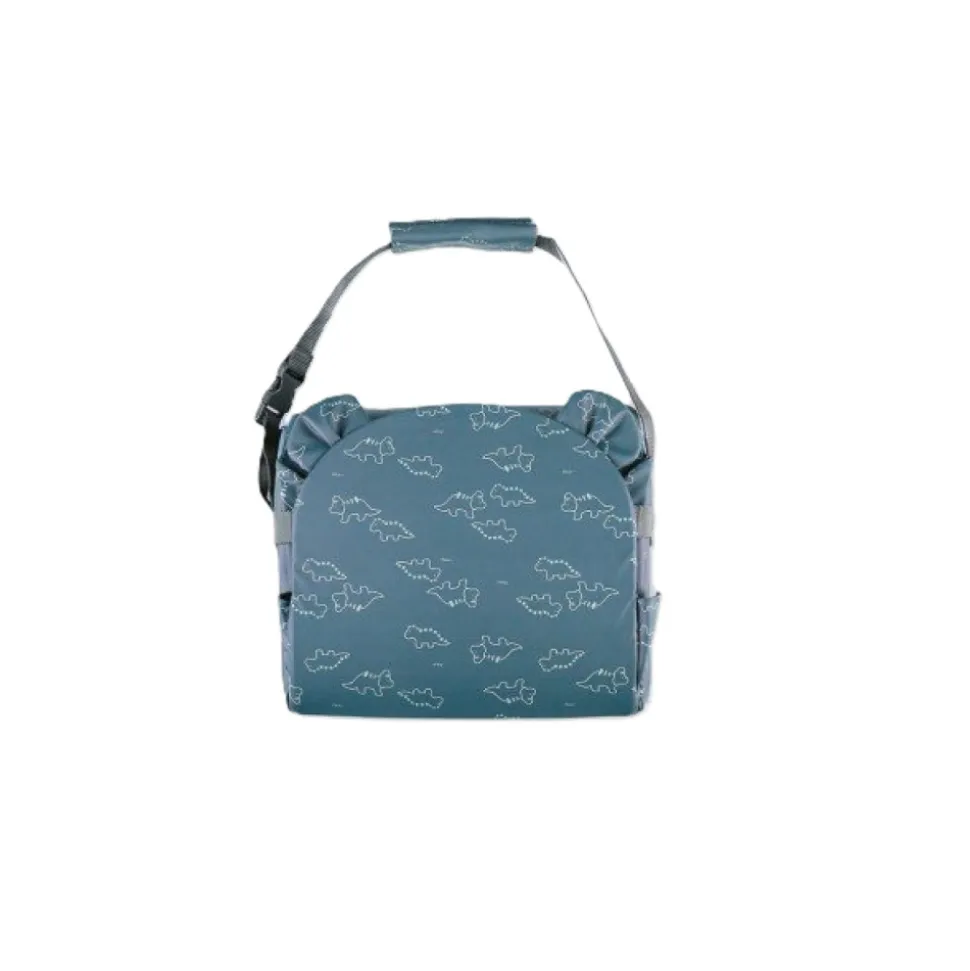 Rehausseur de chaise bleu motifs dinosaures