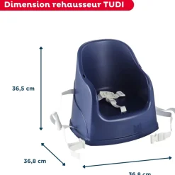 Rehausseur de chaise tudi bleu océan