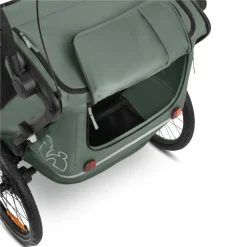 Remorque de vélo byke n walk duo dark green