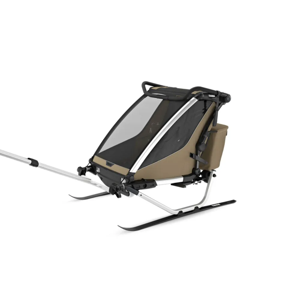 Remorque pour vélo chariot cross 2 faded khaki