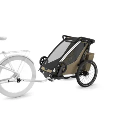 Remorque pour vélo chariot cross 1 faded khaki