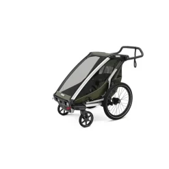 Remorque pour vélo chariot lite 1 place vintage green