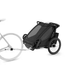 Remorque pour vélo chariot sport 2 black