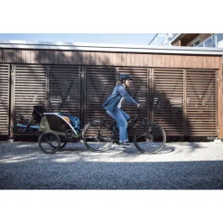 Remorque pour vélo courier vintage green