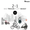 Remorque pour vélo dryk duo grey