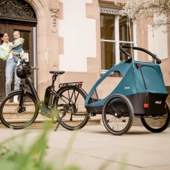 Remorque pour vélo dryk duo grey