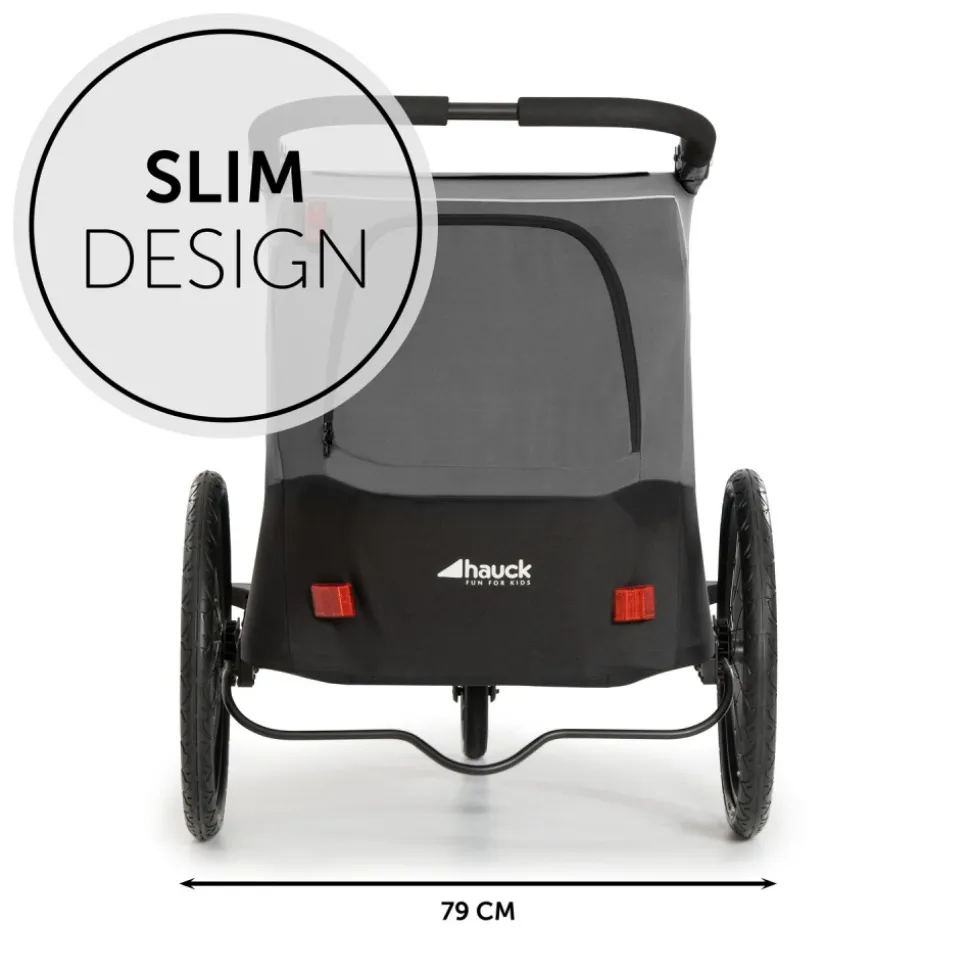 Remorque pour vélo dryk duo grey