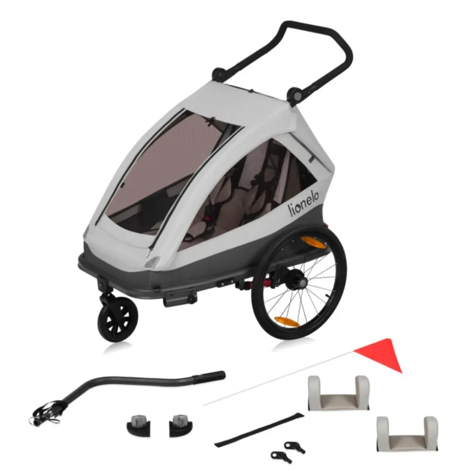 Remorque à vélo cama grey graphite