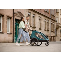 Remorque à vélo dryk duo ocean green