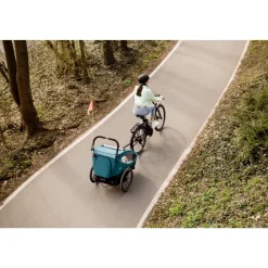 Remorque à vélo dryk duo ocean green