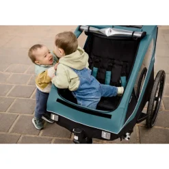 Remorque à vélo dryk duo ocean green