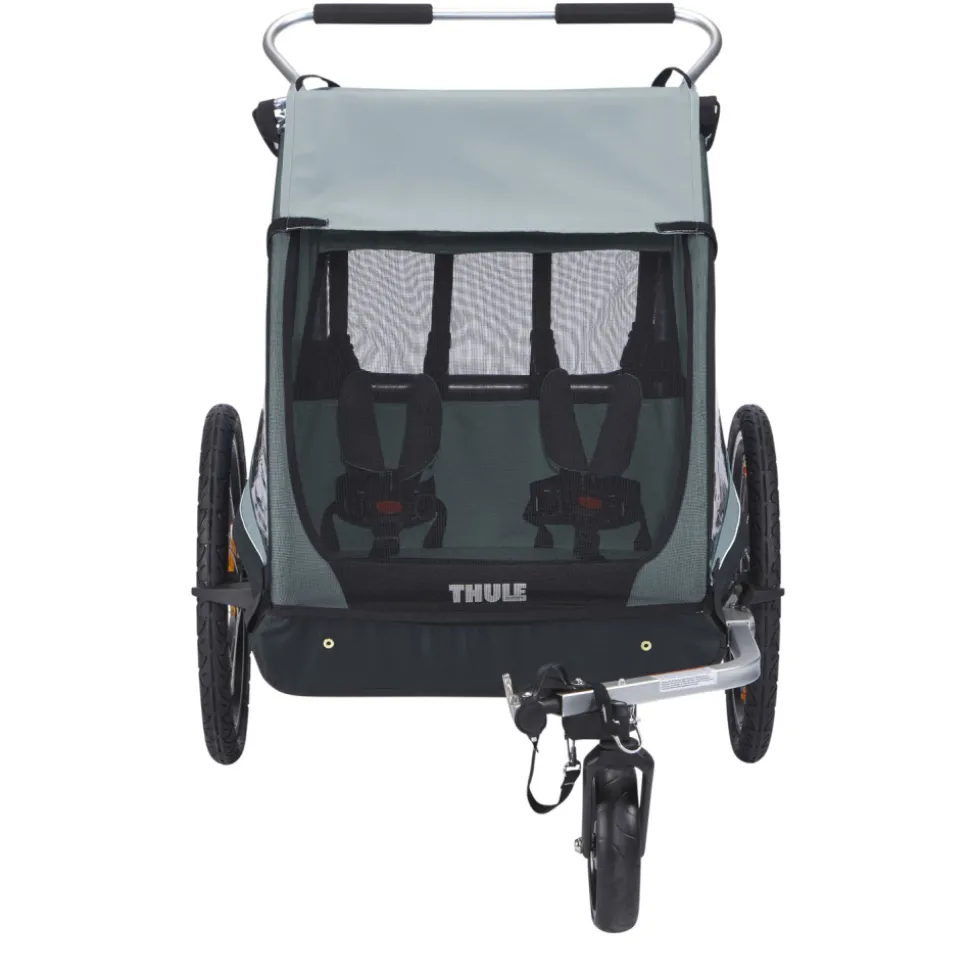 Remorque à vélo pour enfant coaster xt soft blue