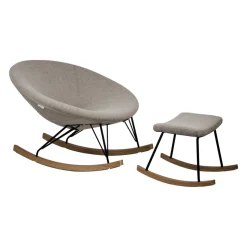 Repose pied pour fauteuil d'allaitement luxe sand grey
