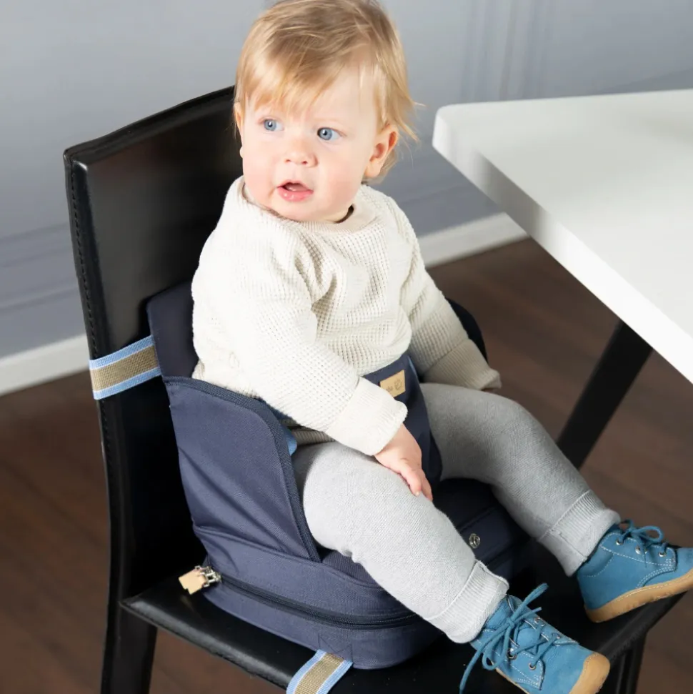 Réhausseur de chaise nomade bleu