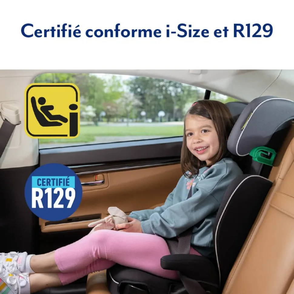 Réhausseur siège auto avec dossier logico l r129 midnight