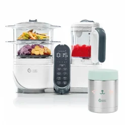 Robot cuiseur bébé nutribaby+ blanc avec boîte repas thermos 350 ml