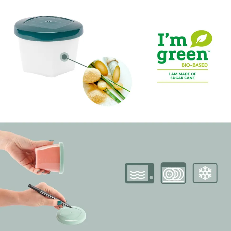 Robot cuiseur bébé nutribaby glass celadon green avec 2 babybols 250 ml