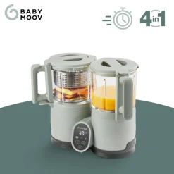 Robot cuiseur bébé nutribaby glass celadon green avec 2 babybols 250 ml