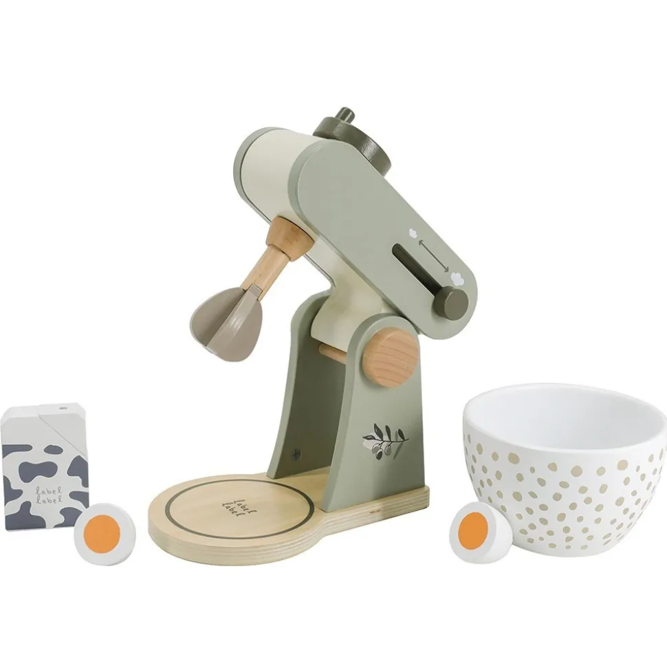 Robot cuisine en bois - vert olive
