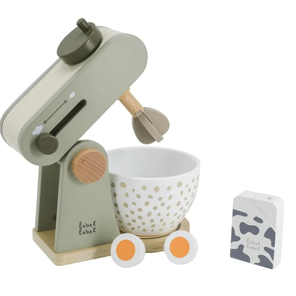 Robot cuisine en bois - vert olive