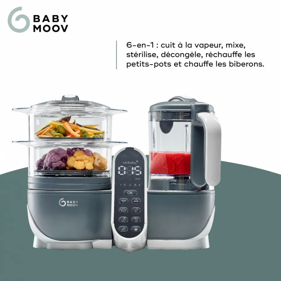 Robot de cuisine nutribaby+ industrial grey