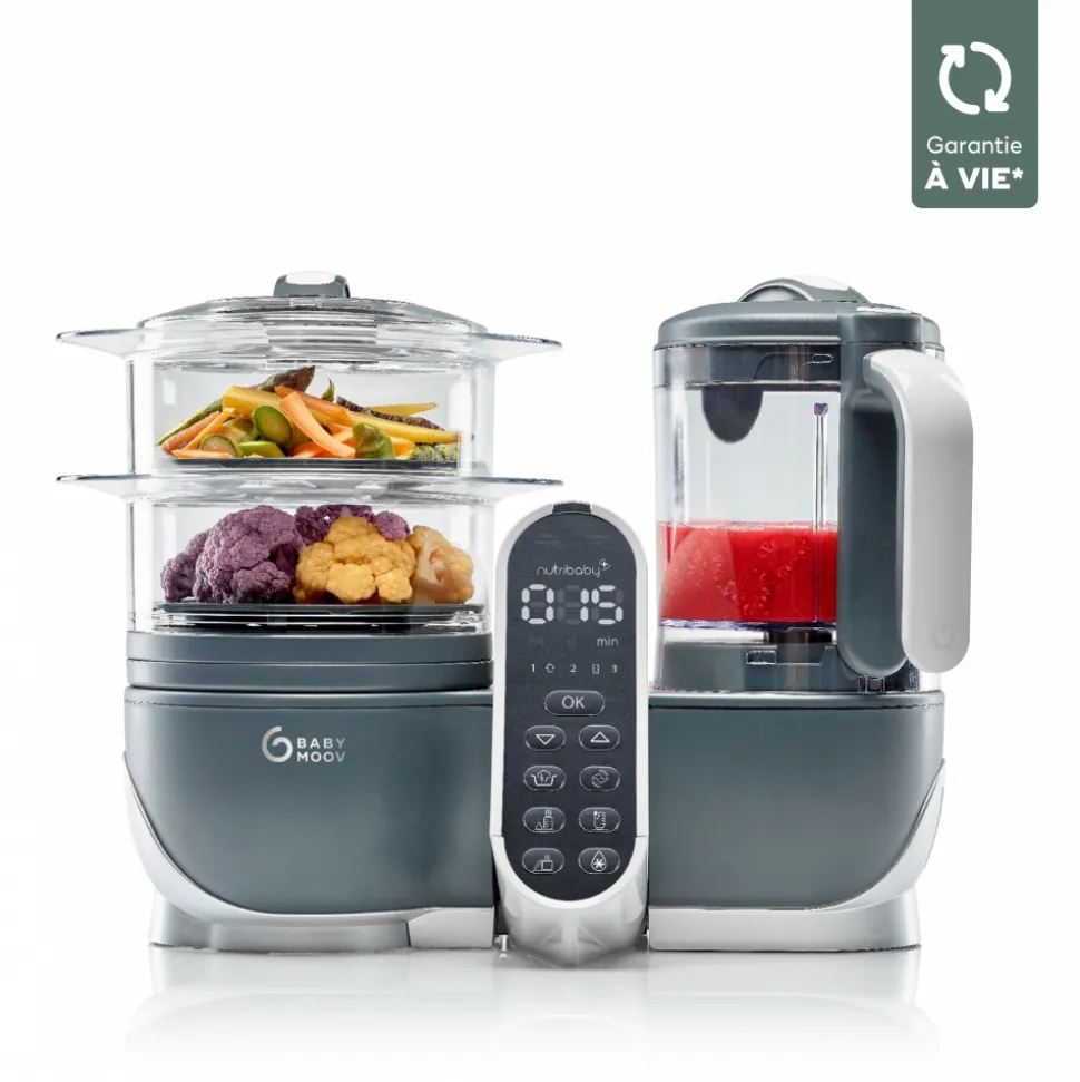 Robot de cuisine nutribaby+ industrial grey