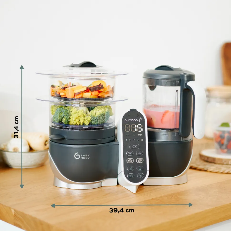 Robot de cuisine nutribaby+ industrial grey