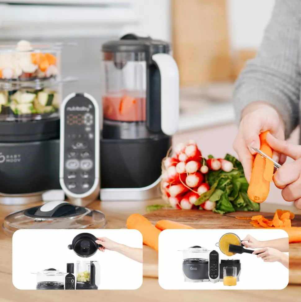 Robot de cuisine nutribaby+ industrial grey