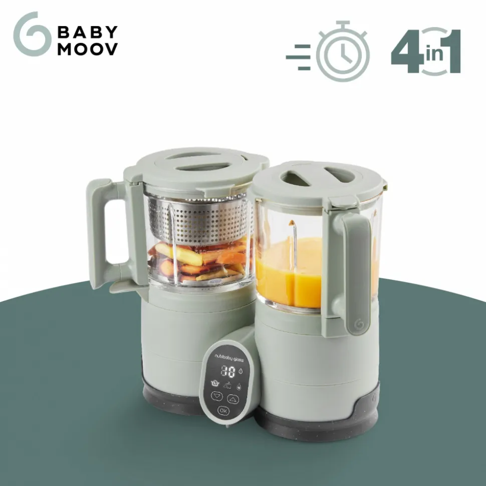 Robot nutribaby glass celadon green