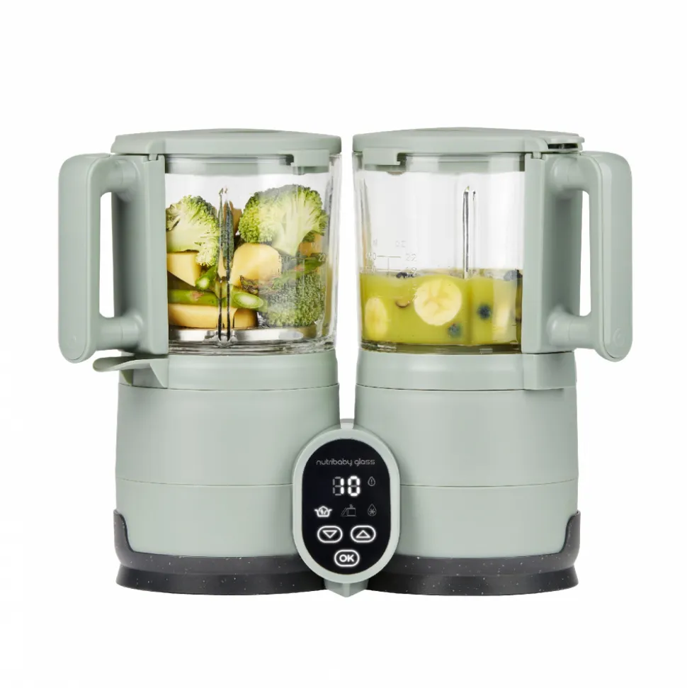Robot nutribaby glass celadon green