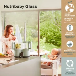 Robot nutribaby glass celadon green