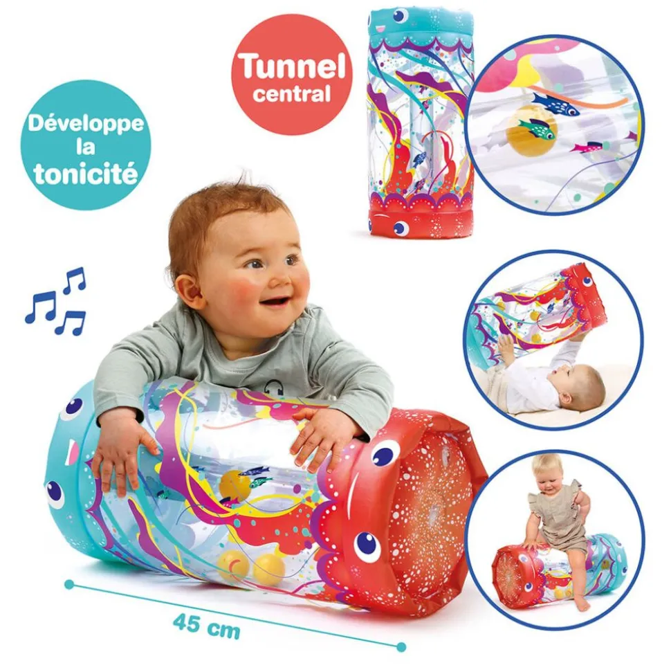 Rouleau d'activités baby roller méduse