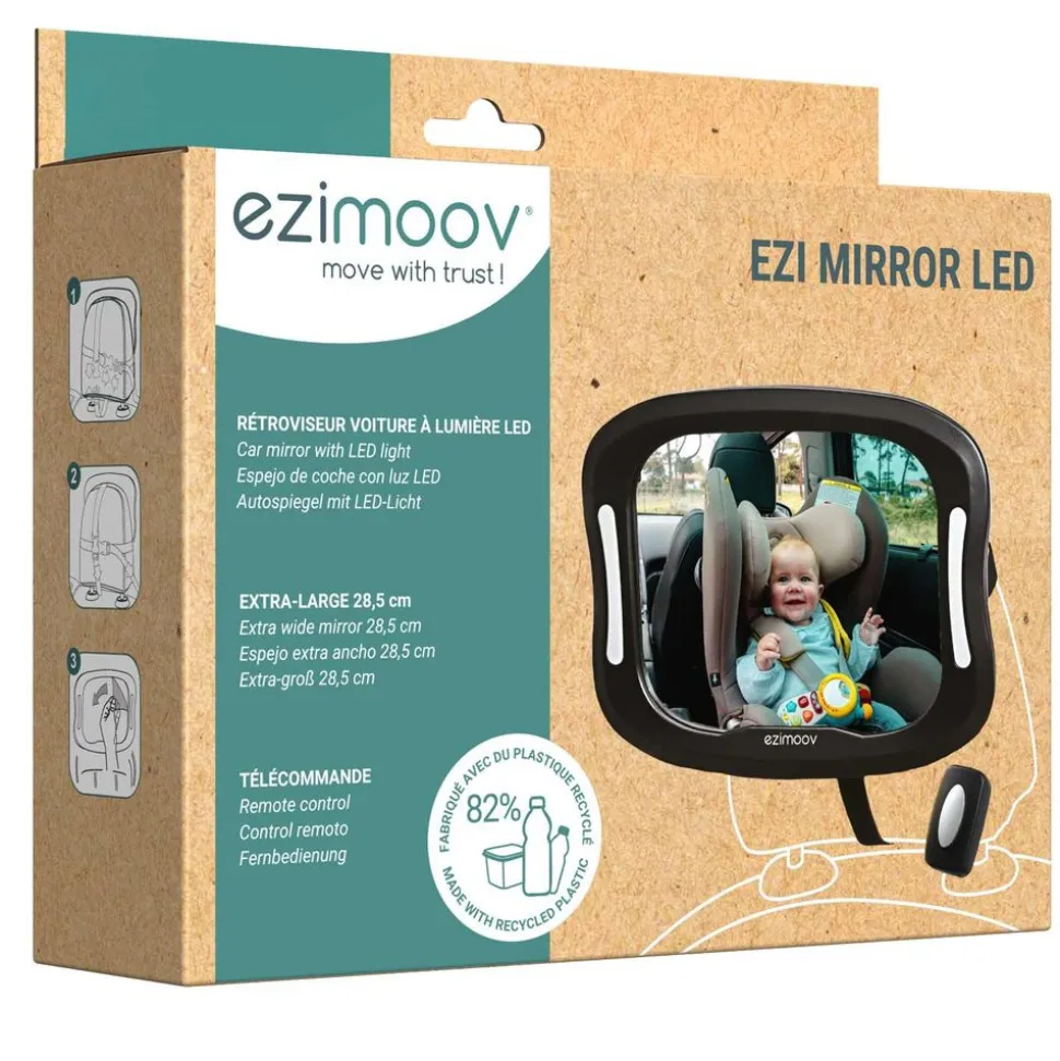Rétroviseur bébé ezi mirror led - eco friendly
