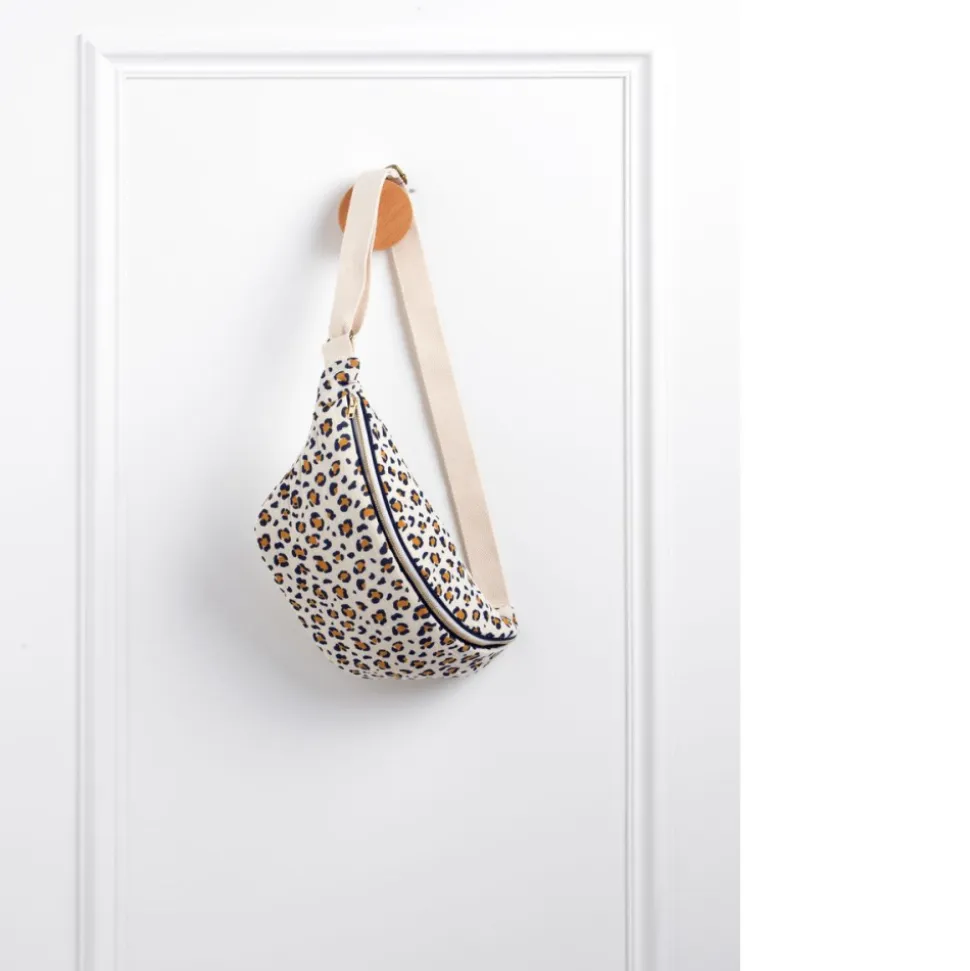 Sac banane léopard blanc