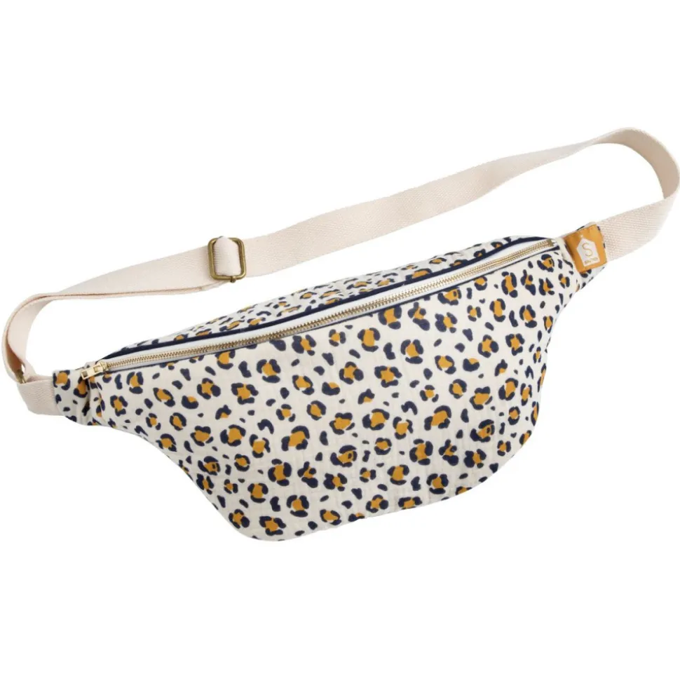 Sac banane léopard blanc