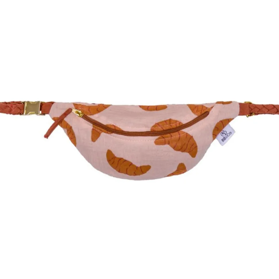 Sac banane pour enfant en gaze de coton croissants