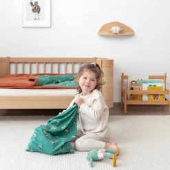 Sac de couchage enfant 70x140 cm noisette