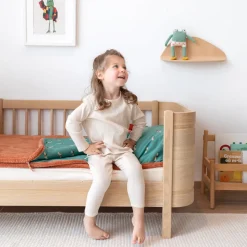 Sac de couchage enfant 70x140 cm noisette