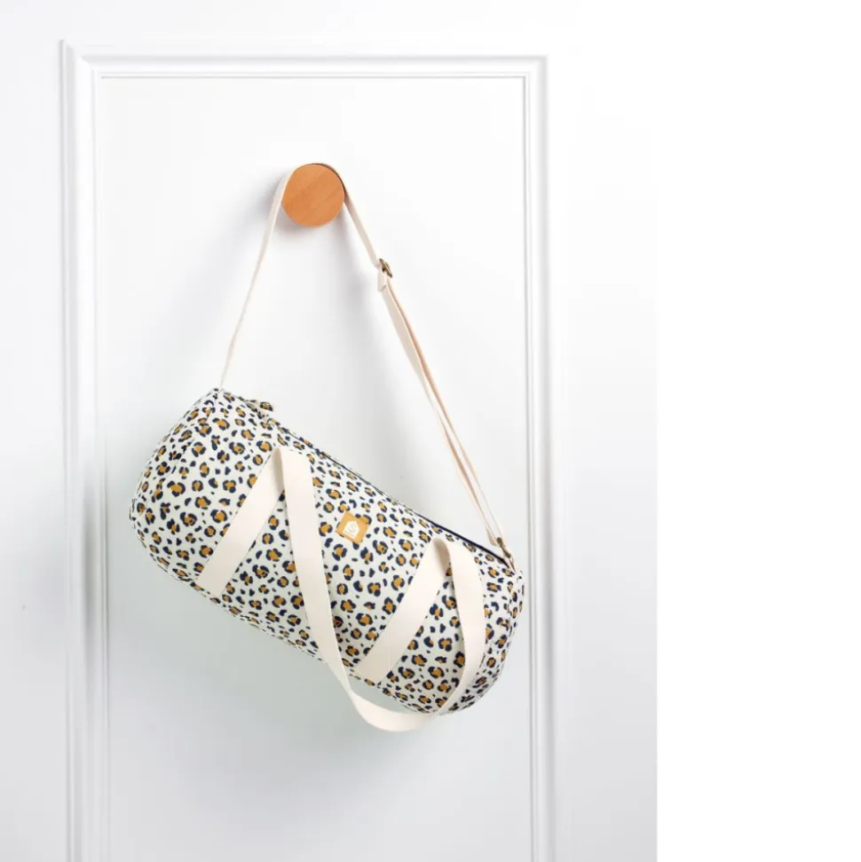 Sac de voyage léopard blanc
