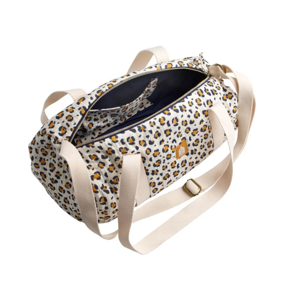 Sac de voyage léopard blanc