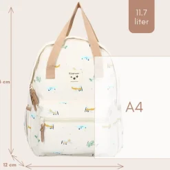 Sac à dos enfant à anses - avions écru