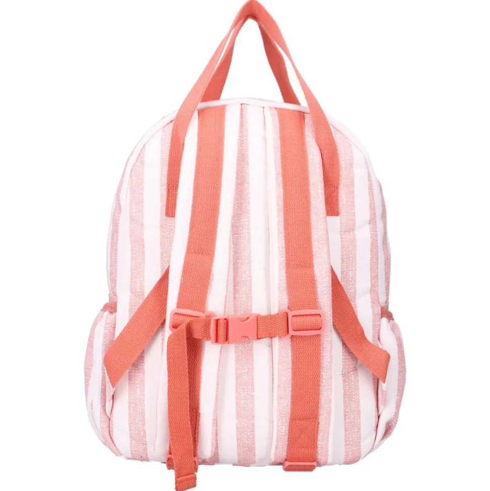 Sac à dos enfant à anses - rayures roses