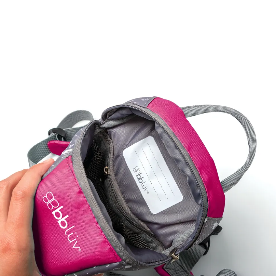 Sac à dos enfant avec sangle amovible päk rose
