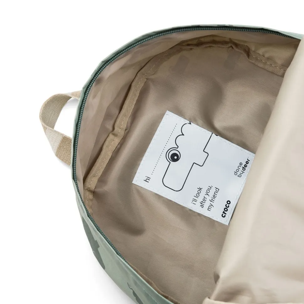 Sac à dos enfant croco vert