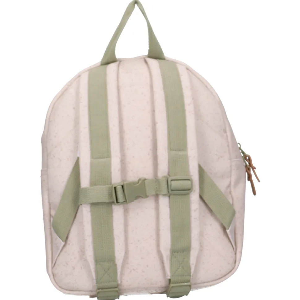 Sac à dos enfant dinosaures beige 31 cm