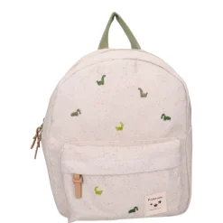 Sac à dos enfant dinosaures beige 31 cm