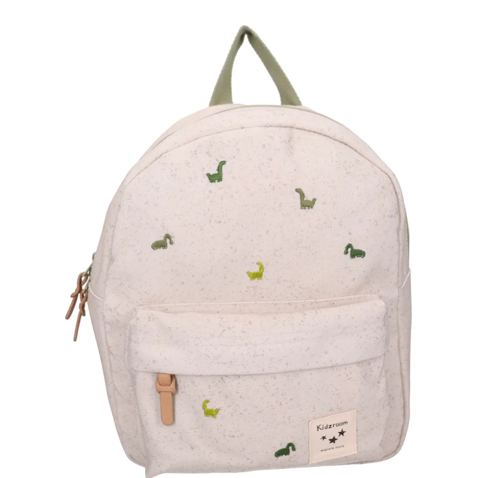 Sac à dos enfant dinosaures beige 31 cm
