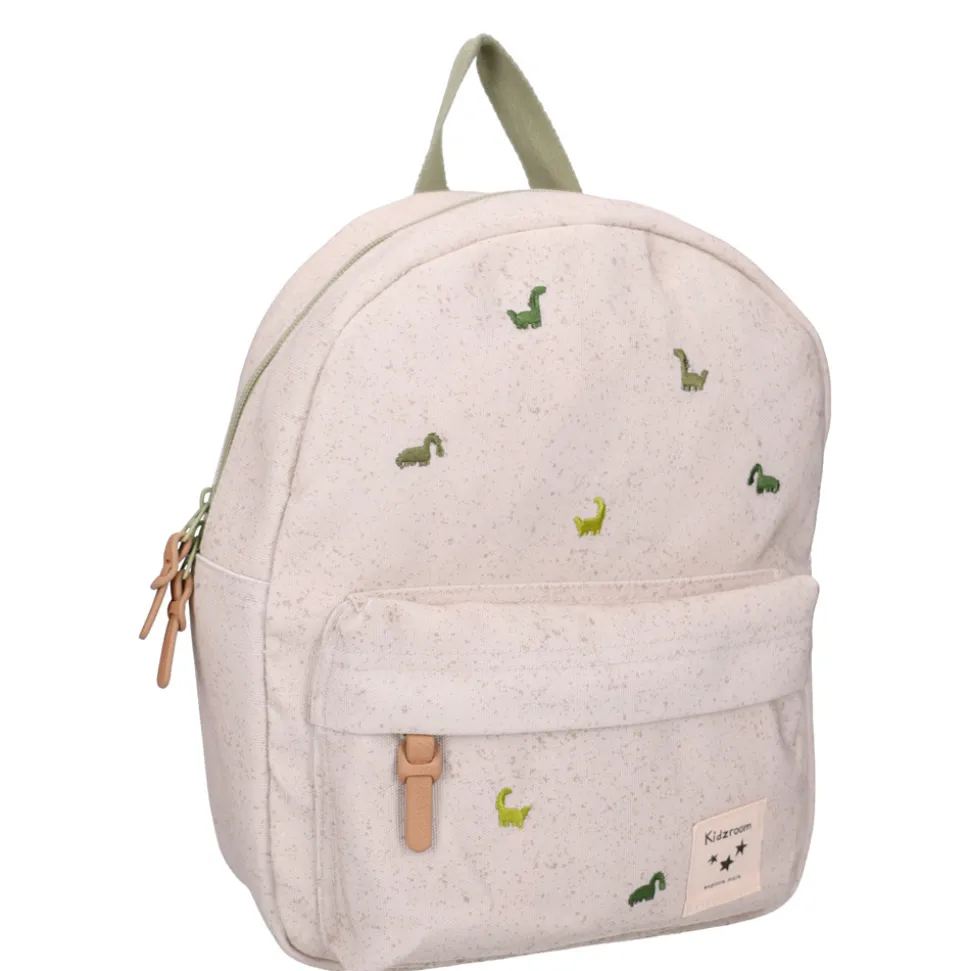 Sac à dos enfant dinosaures beige 31 cm