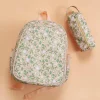 Sac à dos enfant isotherme fleurs rose
