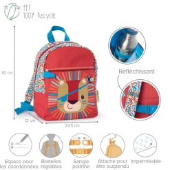 Sac à dos enfant jack le lion